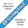 Birthday Boy Foil Banner