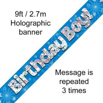 Birthday Boy Foil Banner