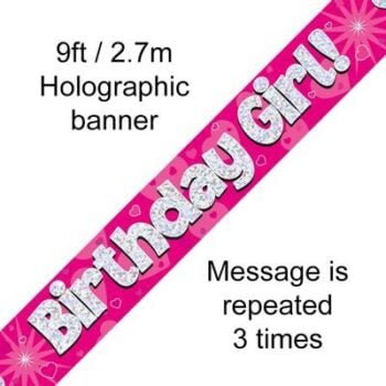 Birthday Girl Foil Banner