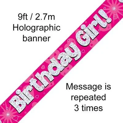 Birthday Girl Foil Banner