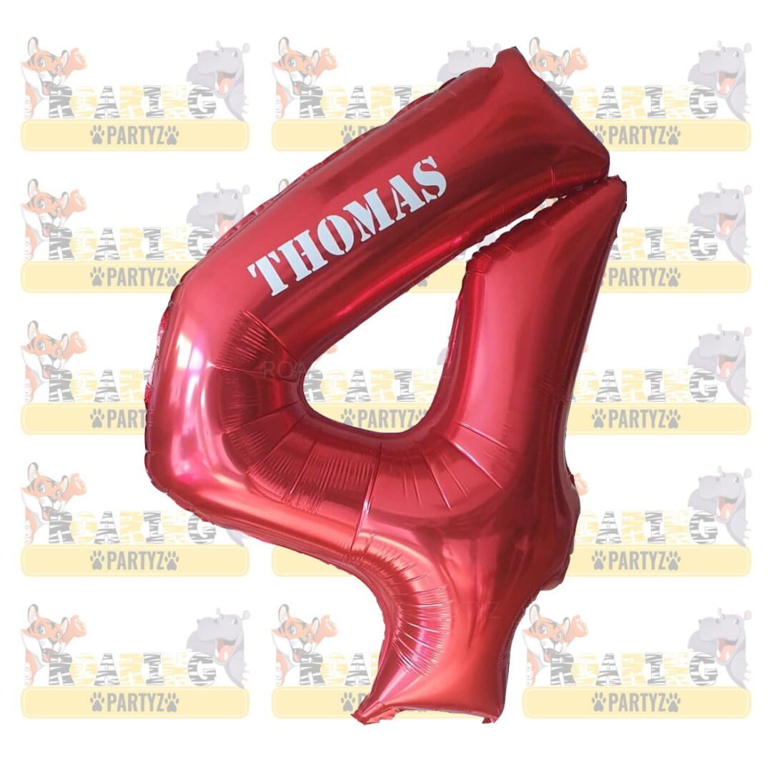 Personalised Number balloon