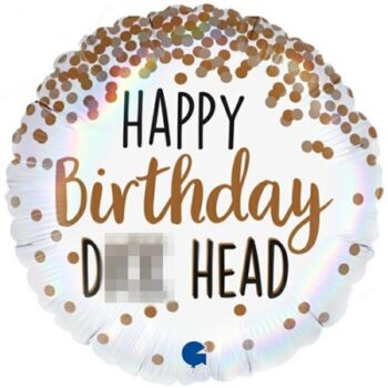 18 Inch Happy Birthday D**k Head Balloon
