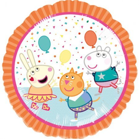 18" Peppa Pig Party Balloon Back