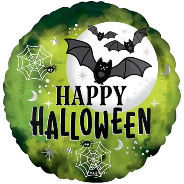 Halloween Glow Bat Foil Balloon