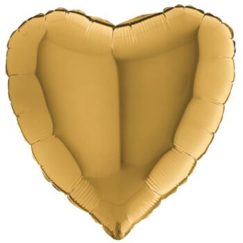 18 Inch Gold Heart Balloon