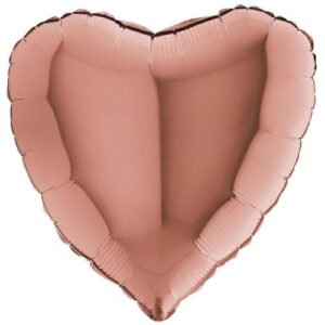 18 Inch Rose Gold Heart Balloon