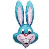 32 inch Blue Easter Bunny Head Balloon