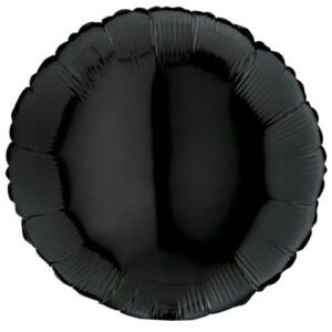 18 Inch Black Round Balloon
