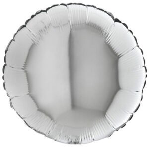 18 Inch Silver Round Balloon