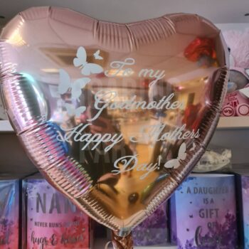 18" Personalised Mother's Day Heart Balloon