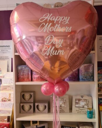 36" Personalised Mother's Day Heart Balloon