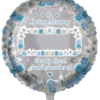 Personalisable Remembrance Round Blue Balloon