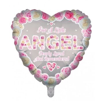 Remembrance Angel Heart Balloon