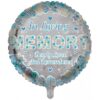 Remembrance Round Blue Balloon