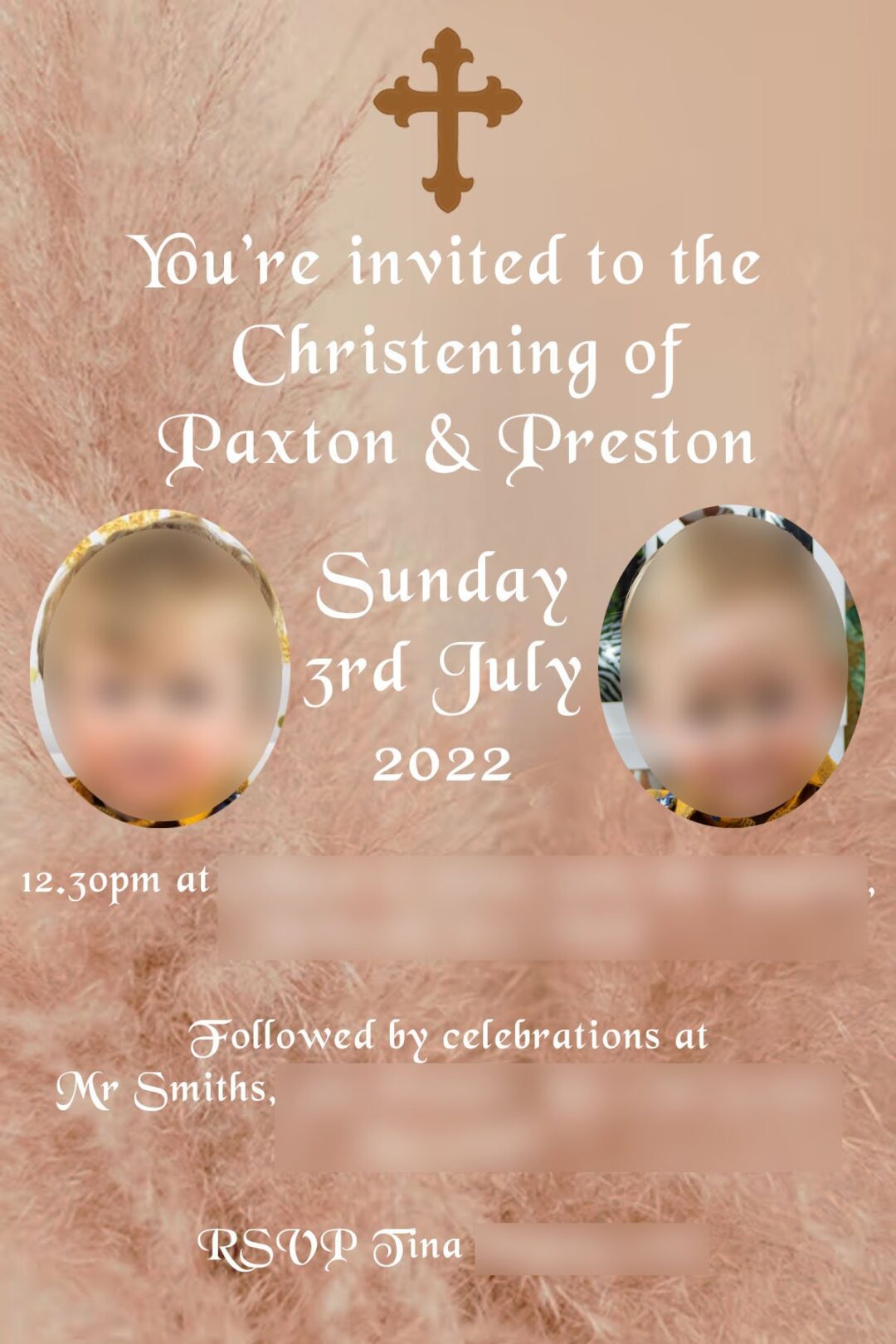 Peronalised Celebration Invites