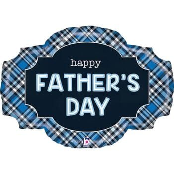 Father's Day Plaid Balloon