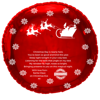 Personalised Christmas Verse Balloon