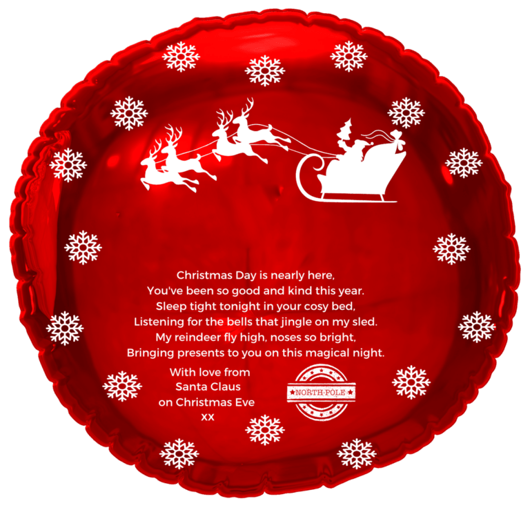 Personalised Christmas Verse Balloon