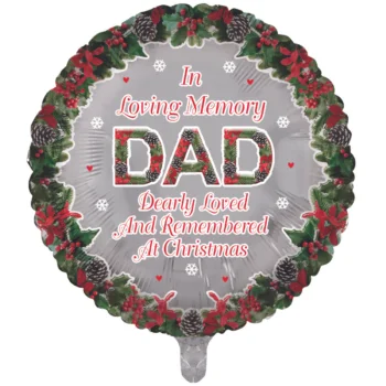 Christmas Remembrance Dad Balloon