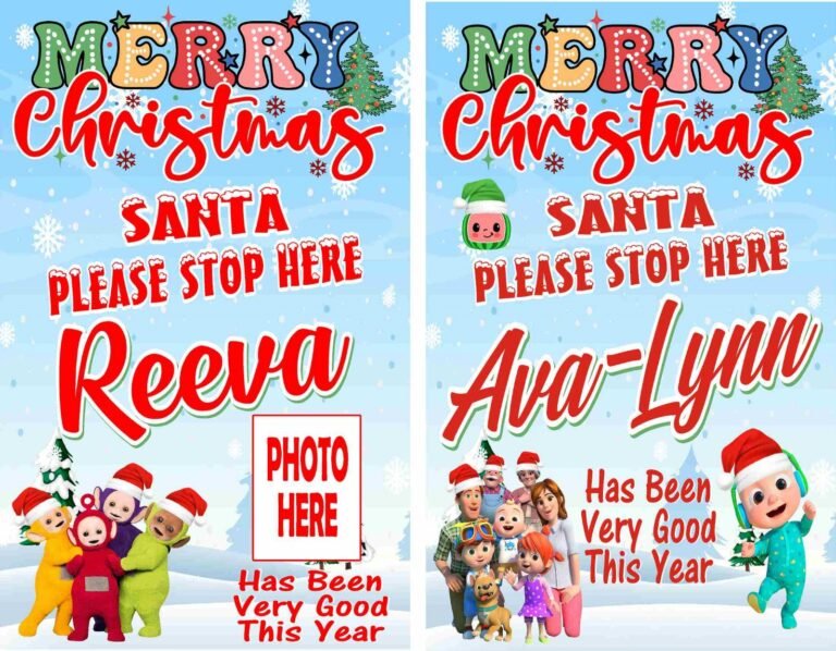 Personalised Christmas Poster