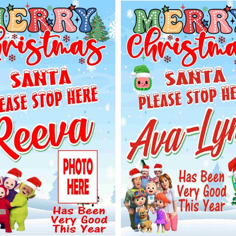 Personalised Christmas Poster