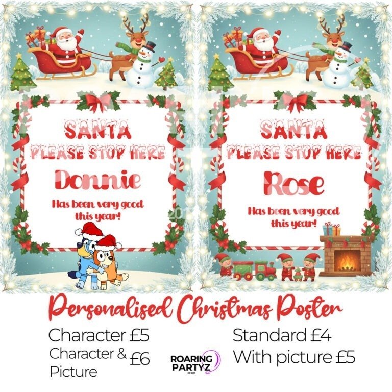 Personalised Christmas Poster