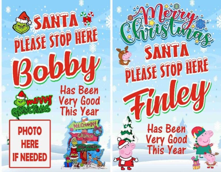 Personalised Santa Poster