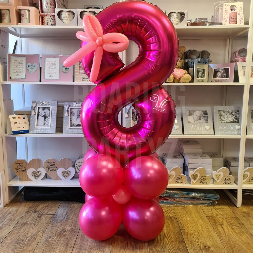 Bow Number Balloon Tower