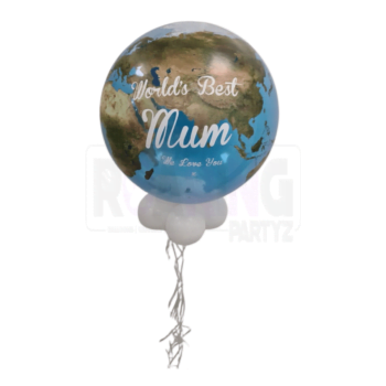 Best Mum World Bubble Balloon