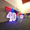 Light up 40 and 50 with standard garland