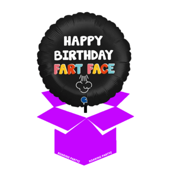 Happy Birthday Offensive balloon in a box