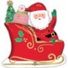 Starry Night Santa Balloon