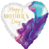 Mother's Day Allurring Marble Heart Balloon