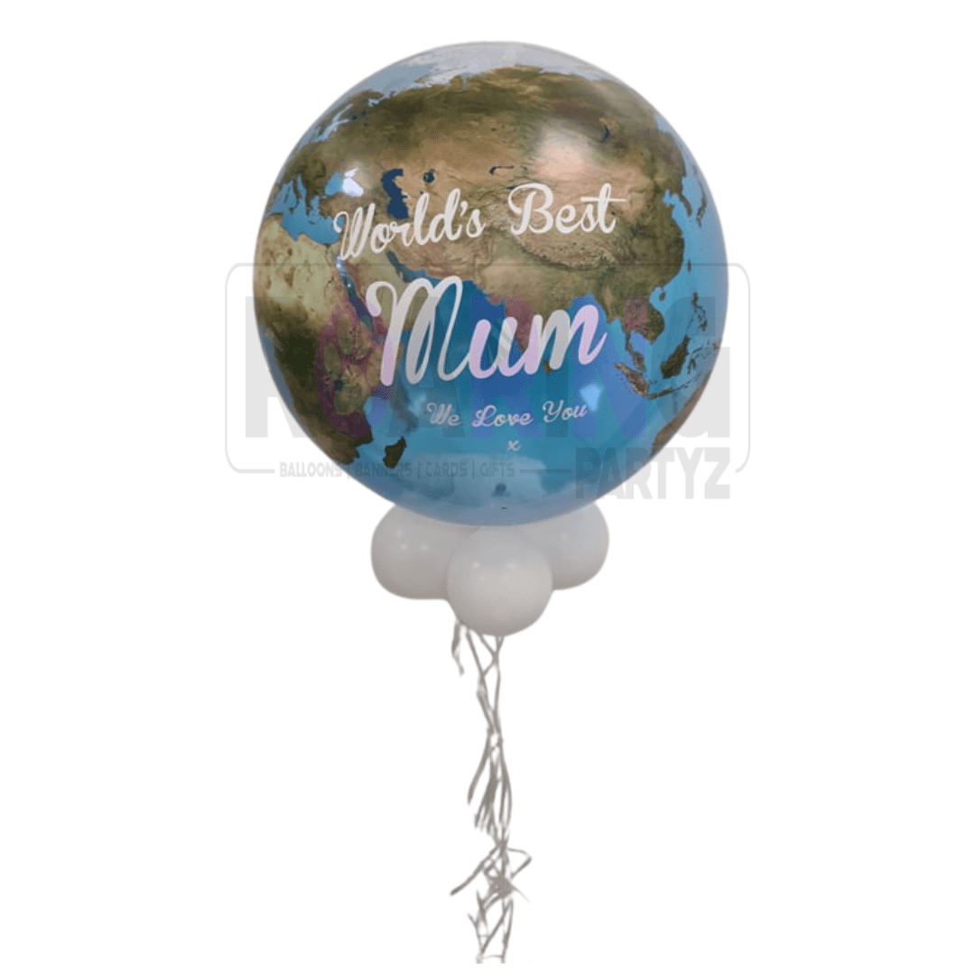 Best Mum / Dad World Bubble Balloon