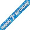 7th Birthday Blue Banner