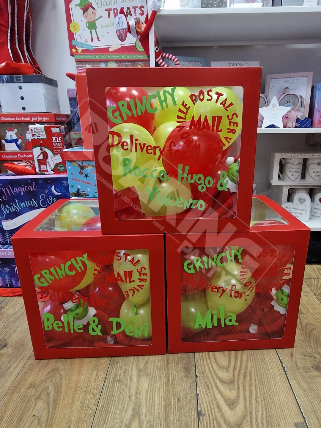 Personalised Red Grinch Box