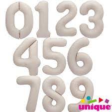 Nude Number Balloon