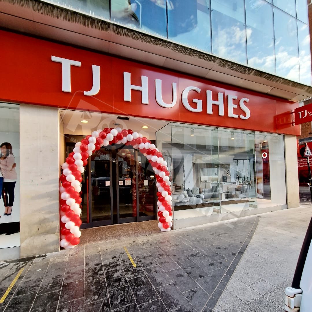 Balloon Arch at TJ Hughes new store in Liverpool City Centre