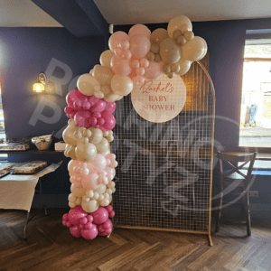 Golden Arch Frame with balloons