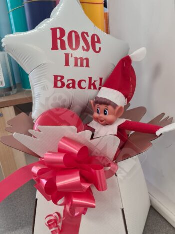 Personalised Balloon & Elf Box