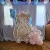 4ft Teddy Bear with Balloon Garland - Standard