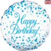 Happy Birthday Blue Fizz Balloon