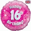 1-16 years - Sparkle Pink Age Balloon