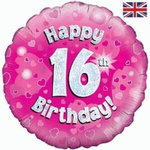1-16 years - Sparkle Pink Age Balloon