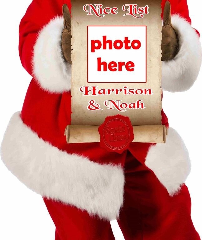 Personalised Photo Santa Cut Out