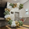 2m Balloon hoop with half balloon coverage for an engagement party