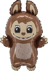 Labubu Bad Bunny Brown Balloon