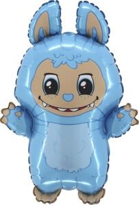 Labubu Bad Bunny Blue Balloon