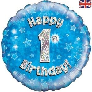 1-16 years - Sparkle Blue Age Balloon