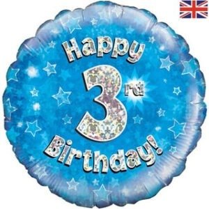 1-16 years - Sparkle Blue Age Balloon